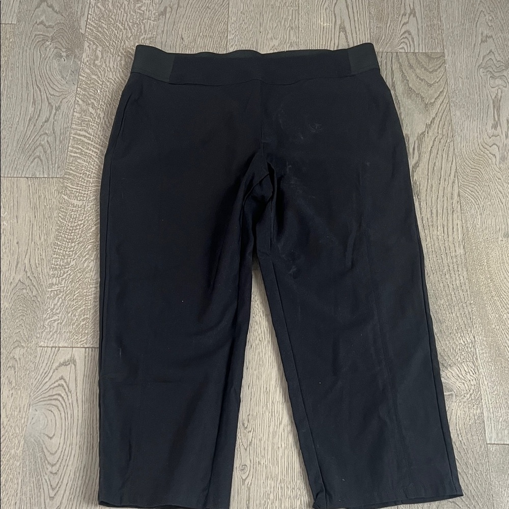 Simply Vera  Wang Black StretchCropped Pants Large